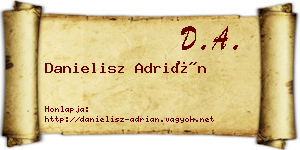 Danielisz Adrián névjegykártya